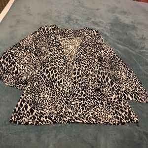 Chico’s Animal Print Jacket, size 3